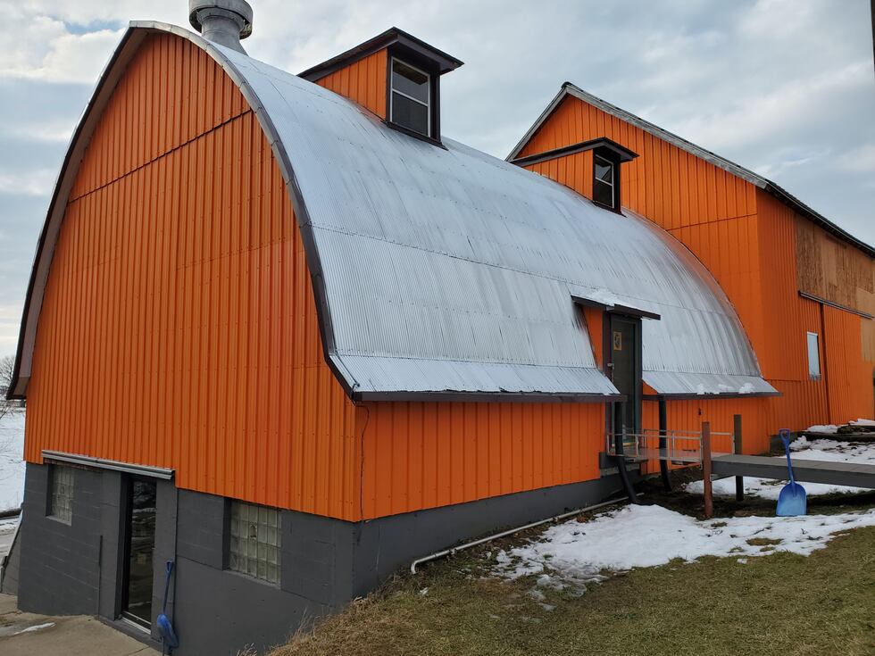 With its bright orange siding, the Toy Train Barn is hard to miss on Highway 81 in Argyle