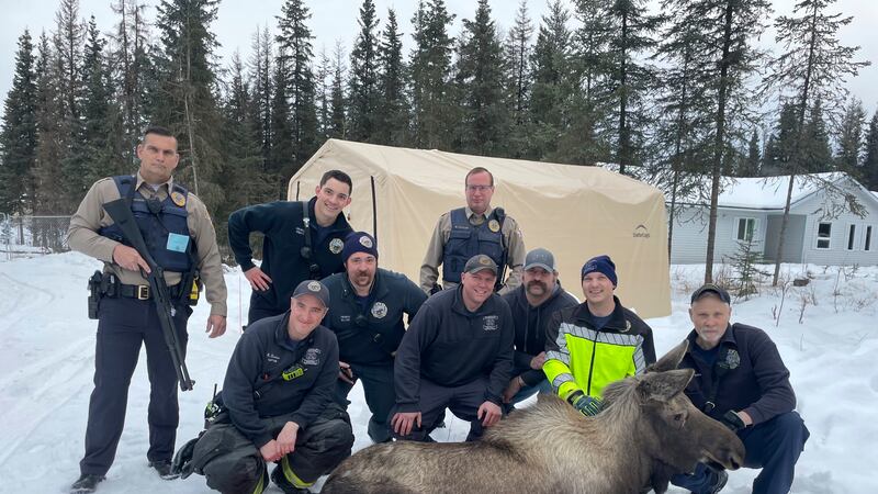 In this image provided by Central Emergency Services for the Kenai Peninsula Borough,...