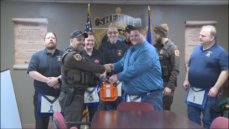 Merrill Freemasons donate fire suppression tool to Lincoln County
Sheriff's Department.