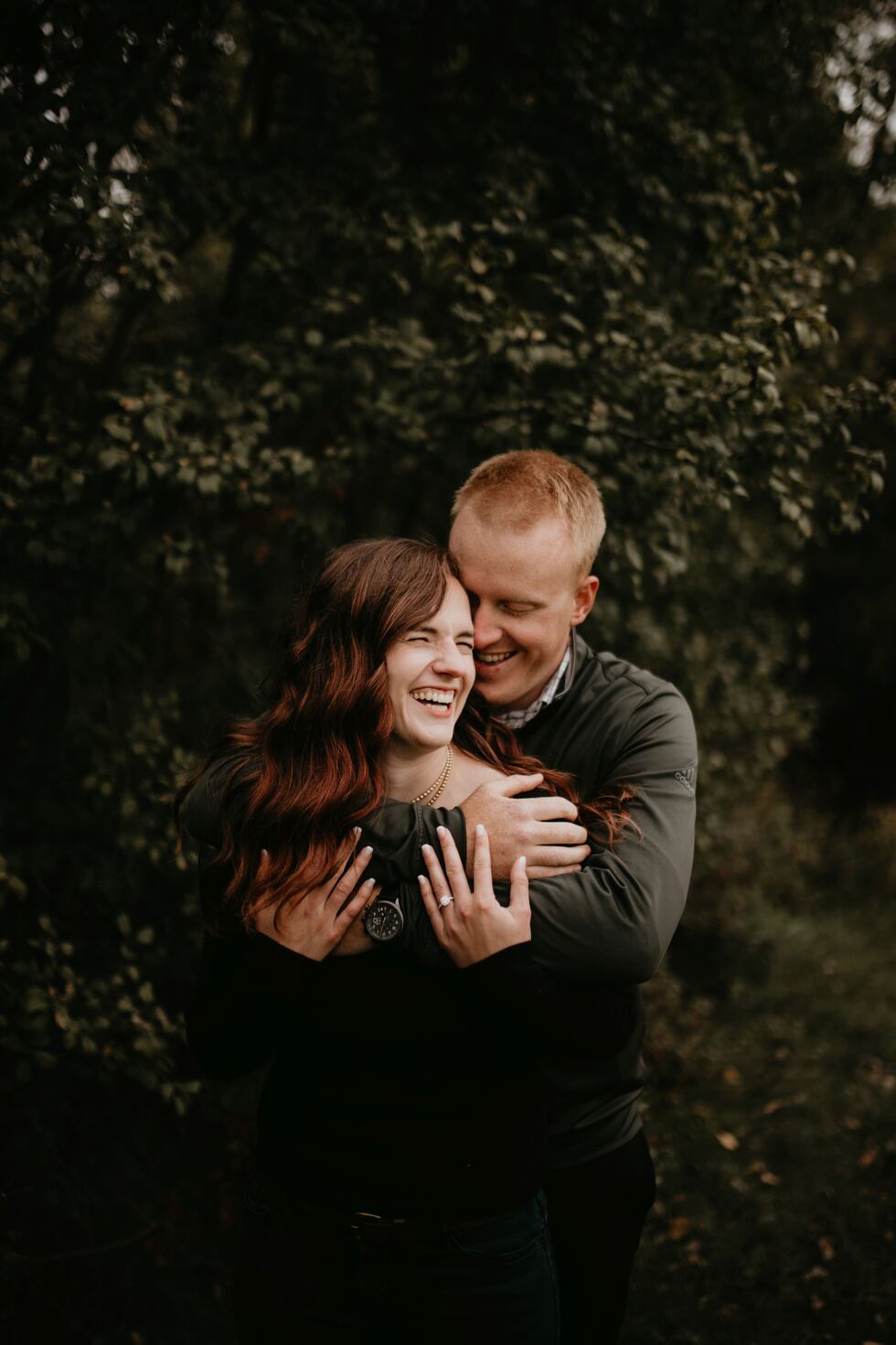 Kailey Huba and Cody Biedrzycki engagement photo