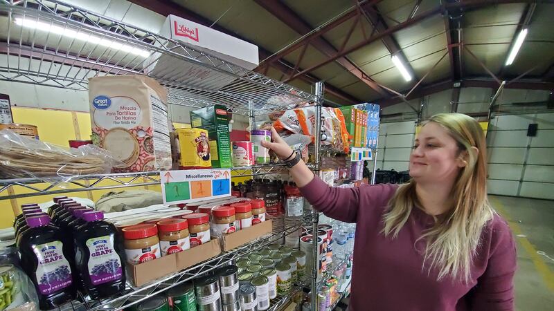 Emily Klein helps feed roughly 45 families in the Adams County area