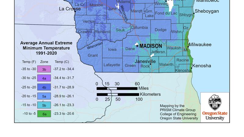 New USDA Plant Hardiness Zone Map.