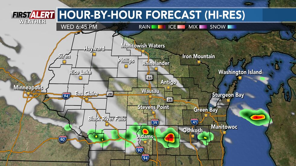 An isolated/stray shower or thunderstorm is possible Wednesday late afternoon or evening as a...