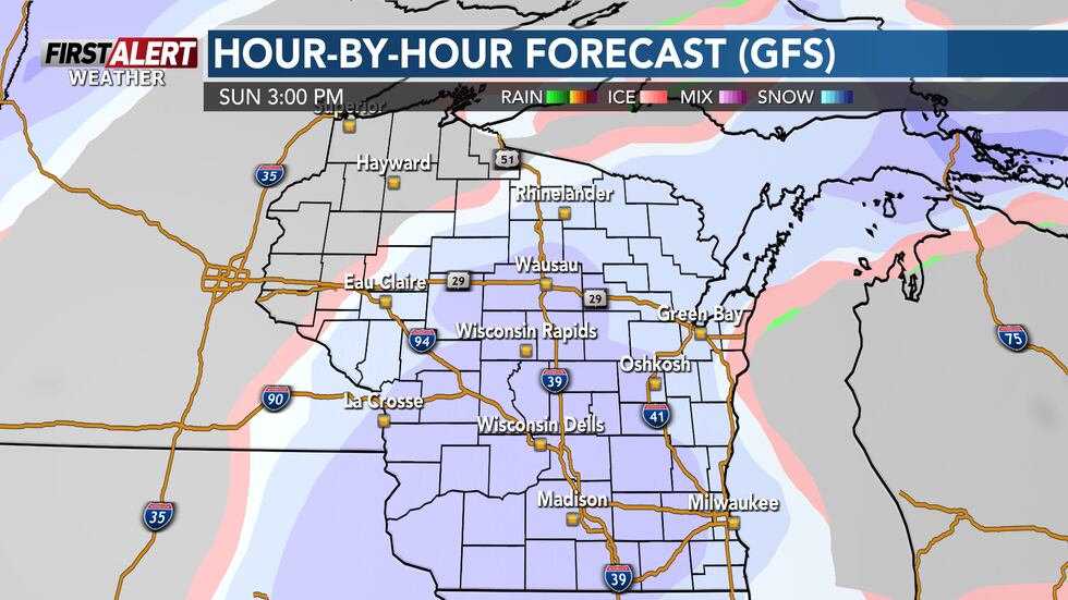 A weather maker could arrive on Sunday