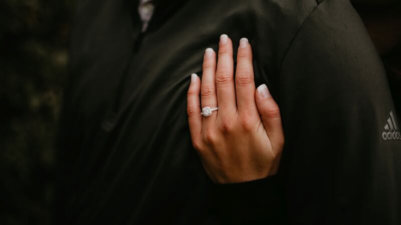 Kailey Huba & Cody Biedrzycki pose for engagement photos