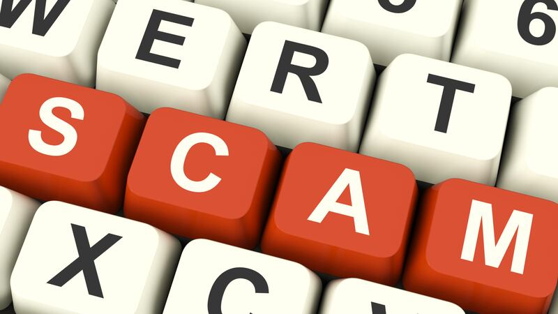 Scam Computer Keys Showing Swindles And Frauds