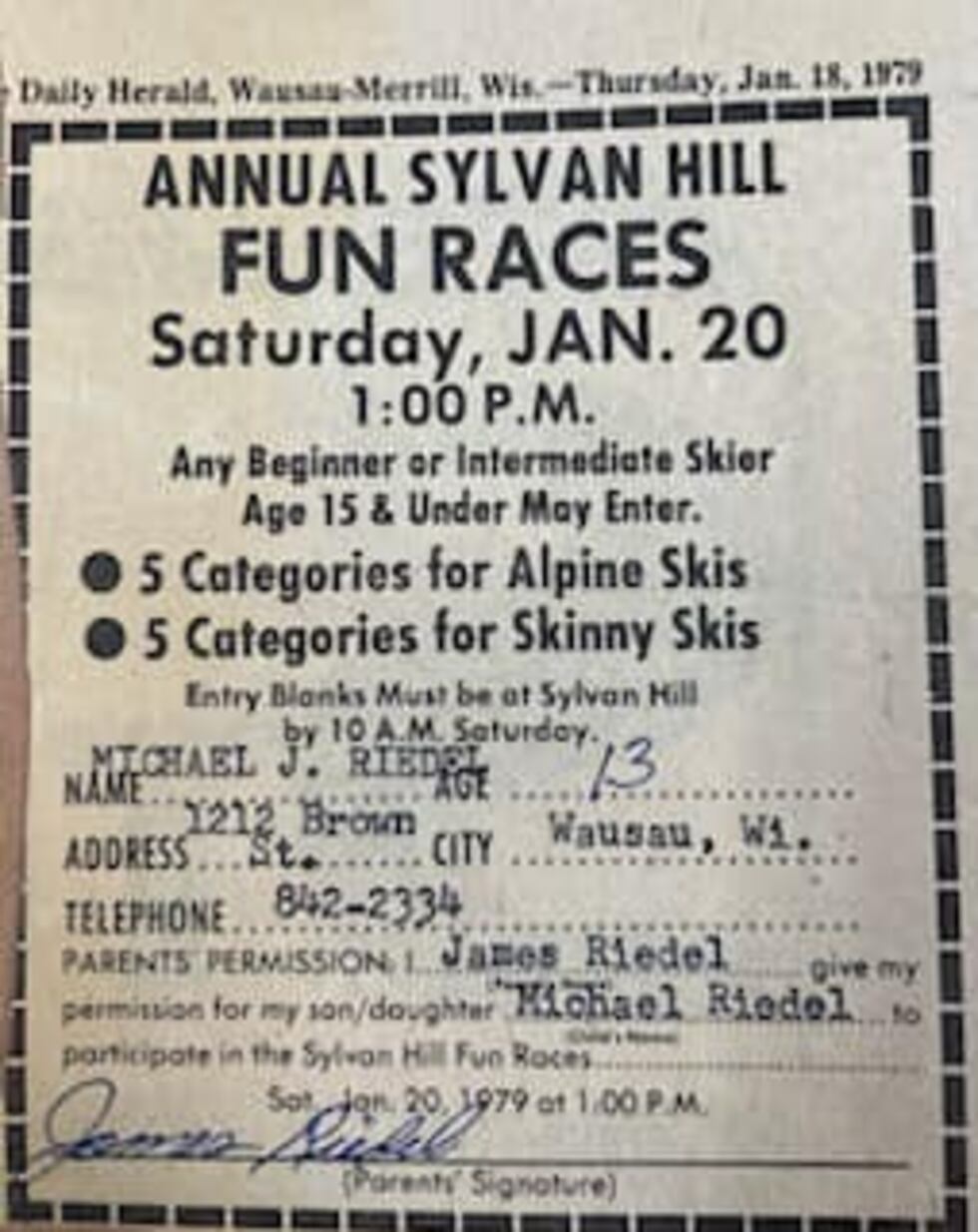 Sylvan Hill newspaper ad