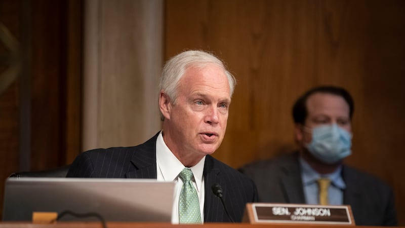 (FILE) Sen. Ron Johnson retracts his initial proposal to replace the Columbus Day federal...