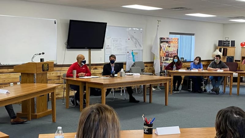 Lt. Gov. Mandela Barnes was in Pittsville Friday morning to discuss ways on how to improve...