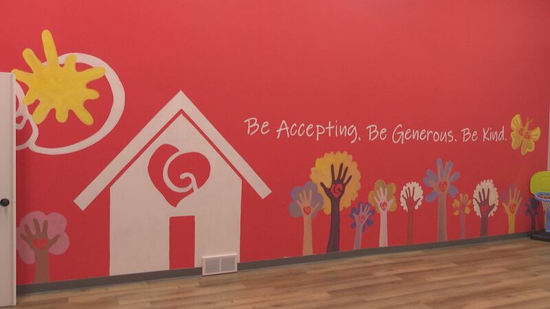 Mural in Gigi's Playhouse gym
