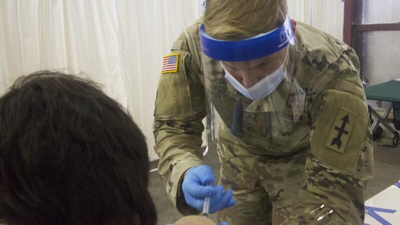 Pfc. Riley Tiedt, assigned to the 2-127th Infantry Regiment, 32nd Infantry Division, Wisconsin...