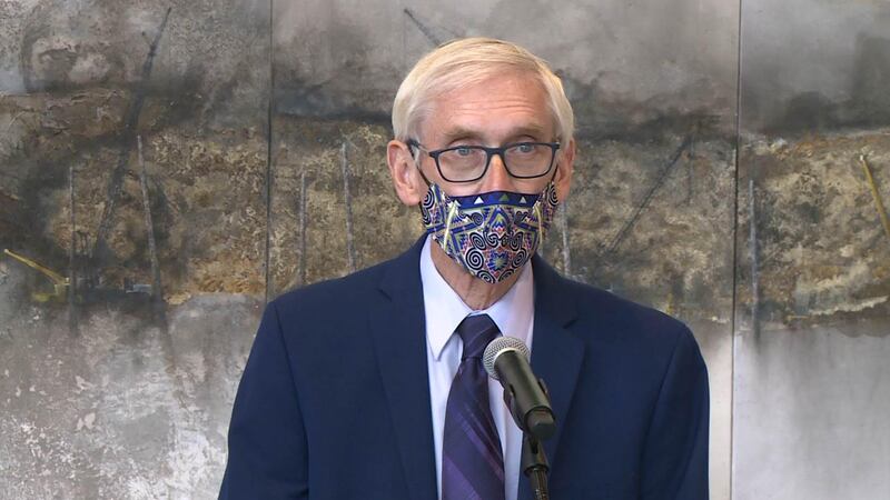 Wisconsin Gov. Tony Evers made a stop at Visit Eau Claire on Wednesday, Nov. 10, 2021 to...