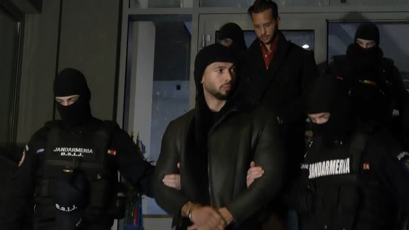 Andrew Tate and his brother were taken into custody in Romania.