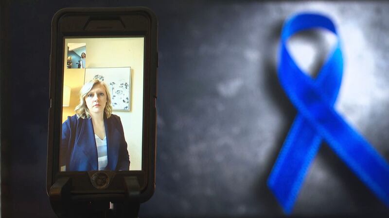 Child Advocacy Center forensic interviewer Jacqueline Gremler speaks to 7 Investigates, April...