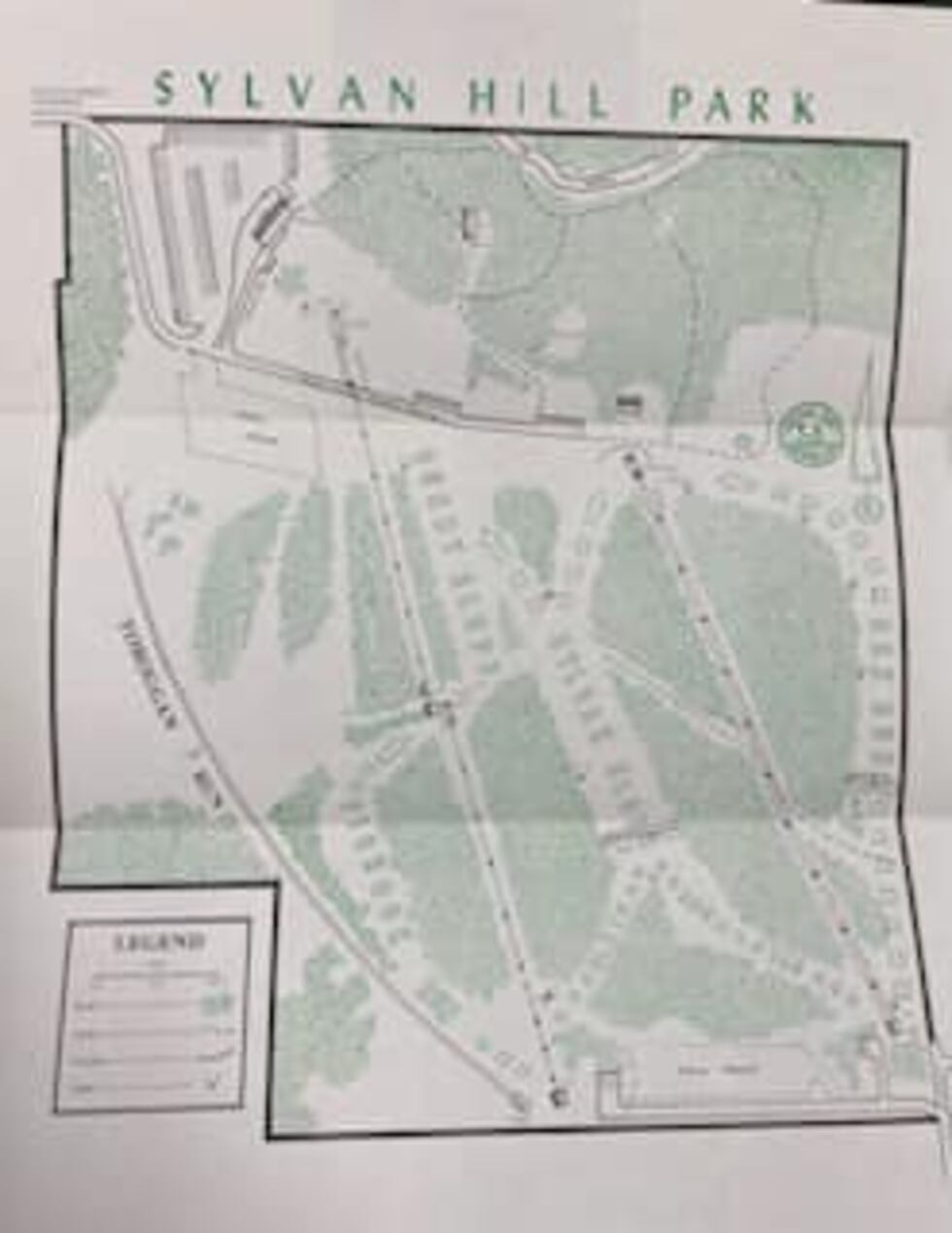 Sylvan Hill Park map
